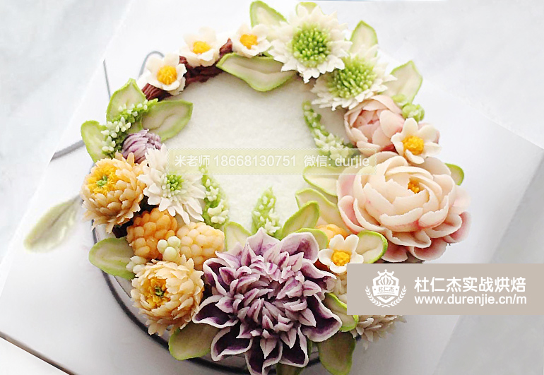 高級(jí)烘焙西點(diǎn)裱花生日蛋糕培訓(xùn)哪里學(xué)作品展示17578