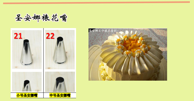 點心制作培訓裱花嘴型號及花型 點心制作培訓裱花嘴型號及花型